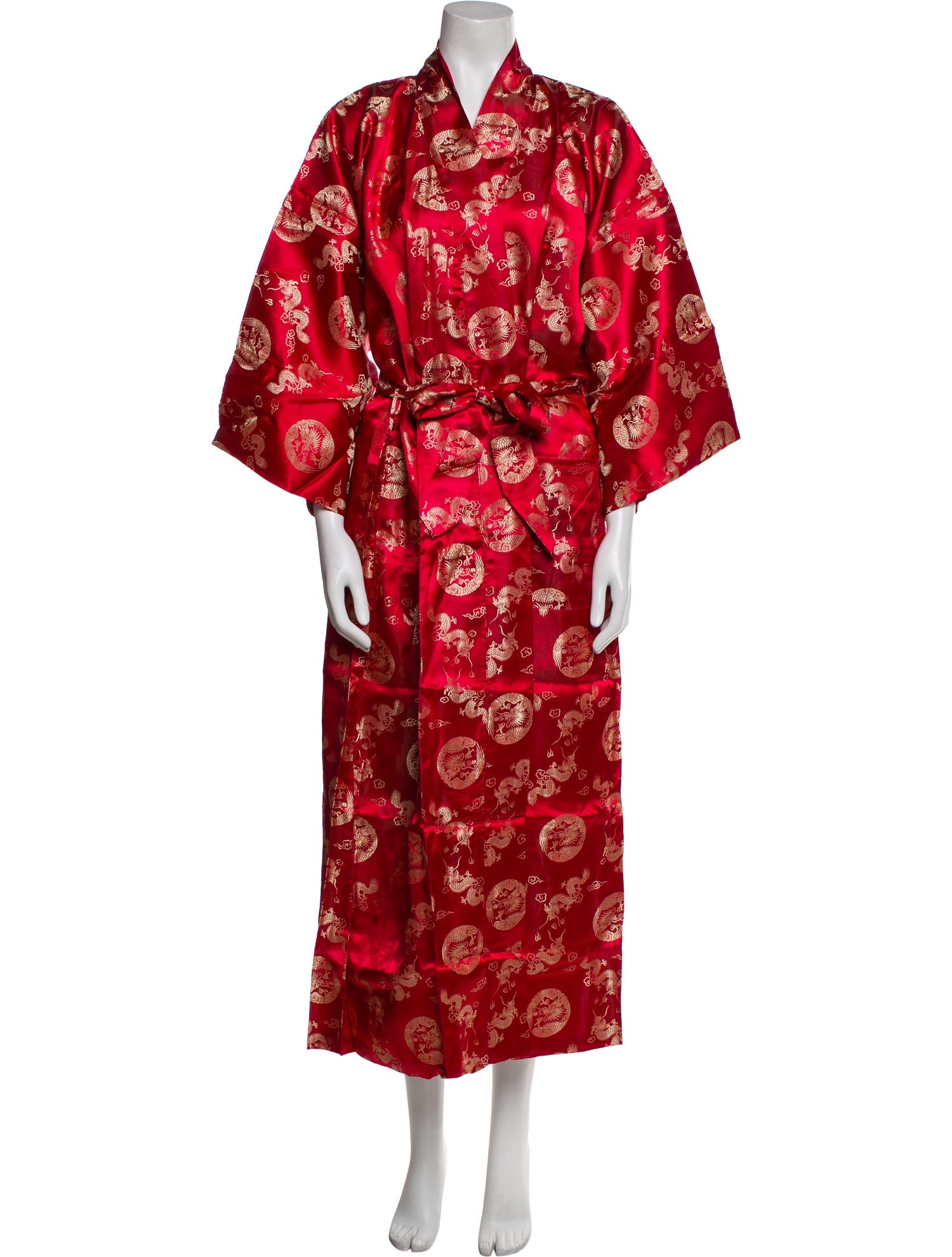 Vintage - Unbranded Printed Glitter Accents Robe