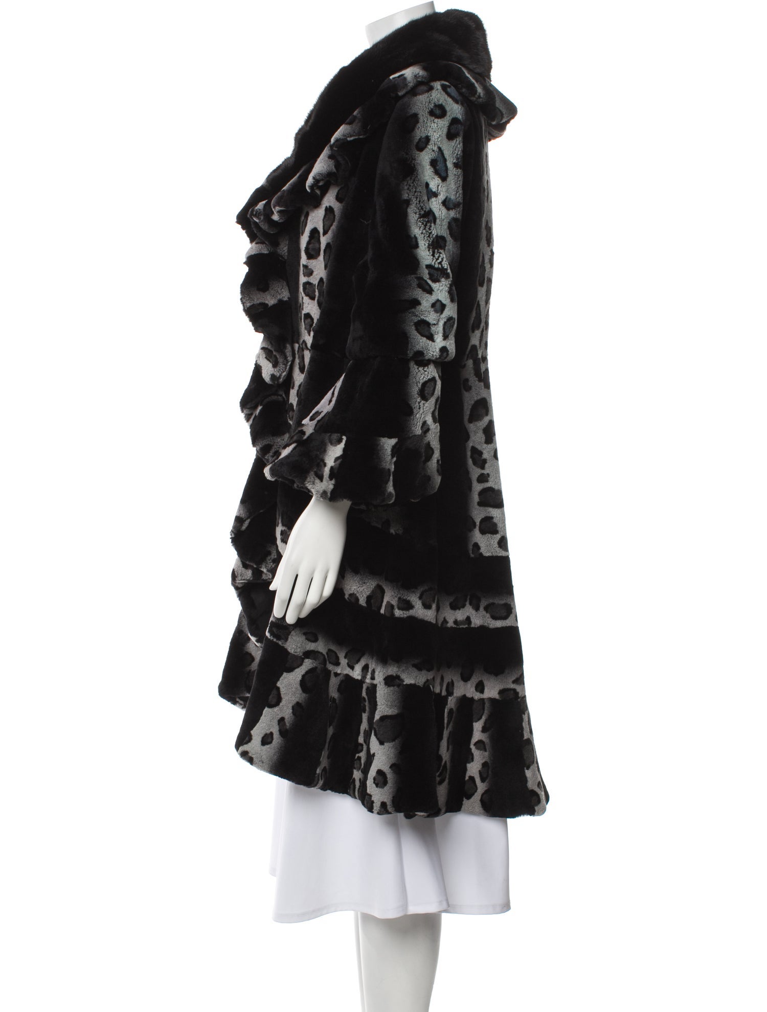 Vintage - Unbranded Printed Fur Coat