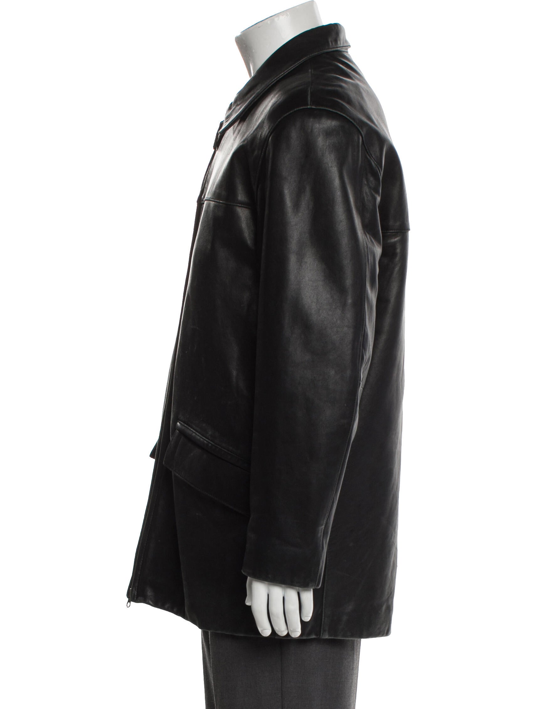 Vintage - Unbranded Lambskin Moto Jacket