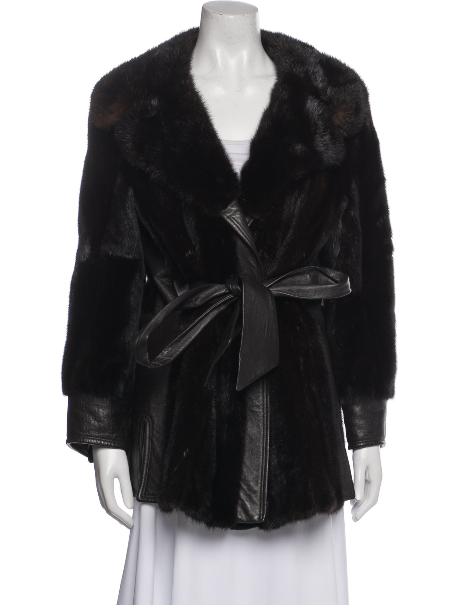 Vintage - Unbranded Leather Fur Coat