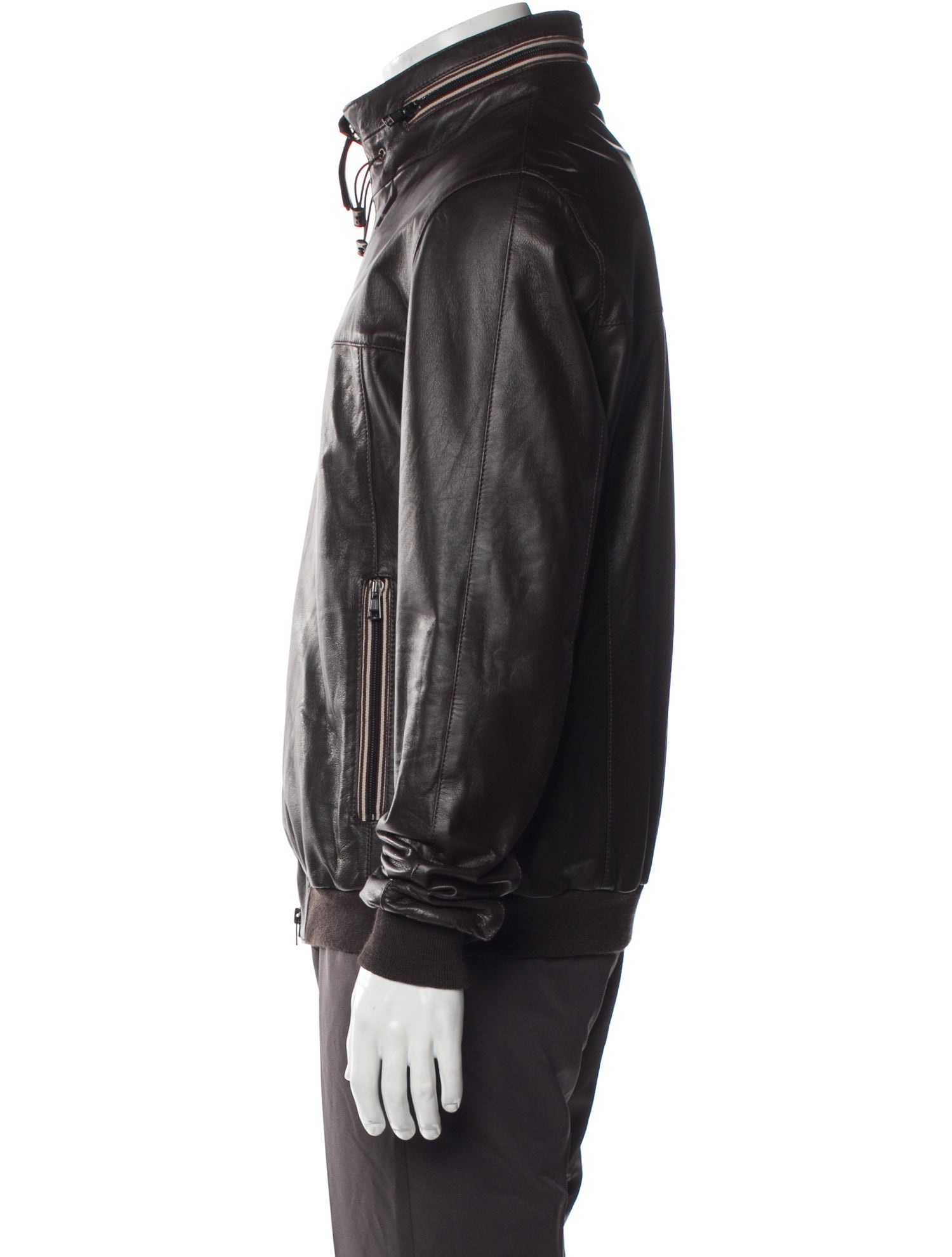 Vintage - Unbranded Leather Moto Jacket