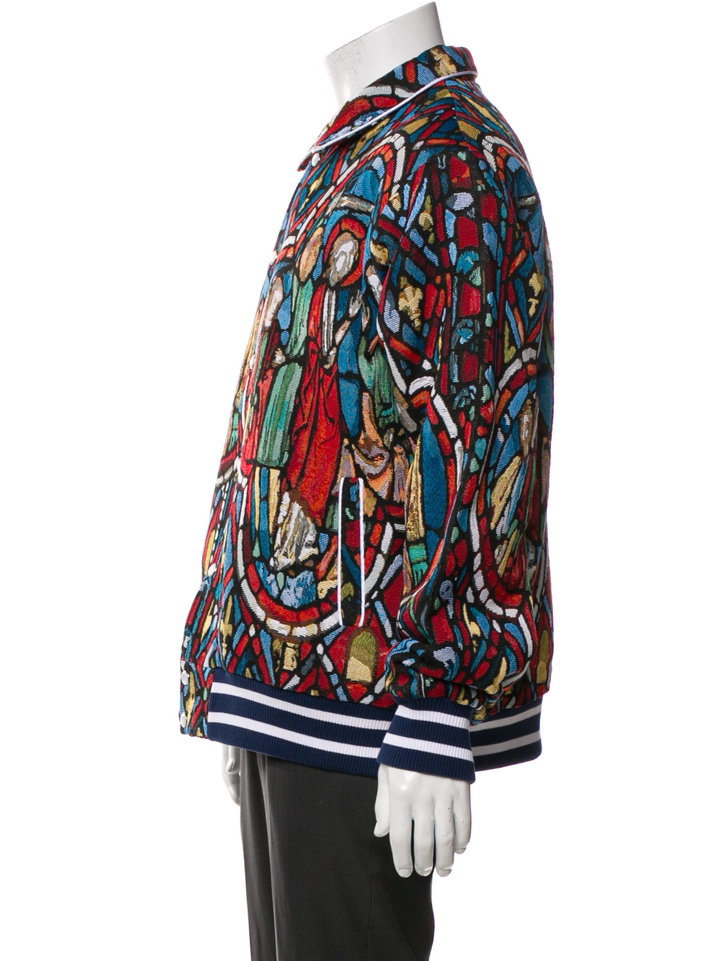 Vintage - Unbranded Printed Bomber Jacket w/ Tags