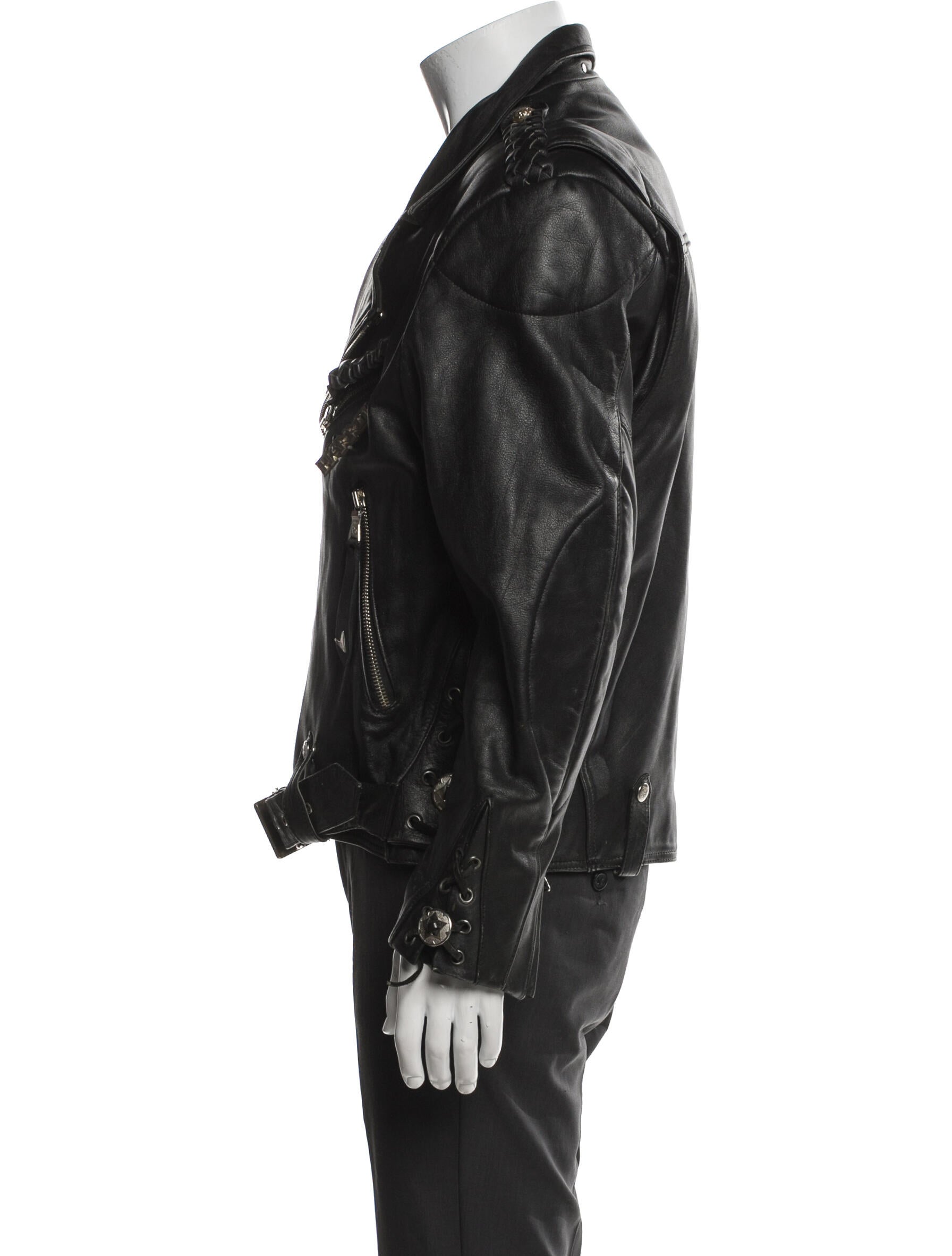 Vintage - Unbranded Leather Moto Jacket