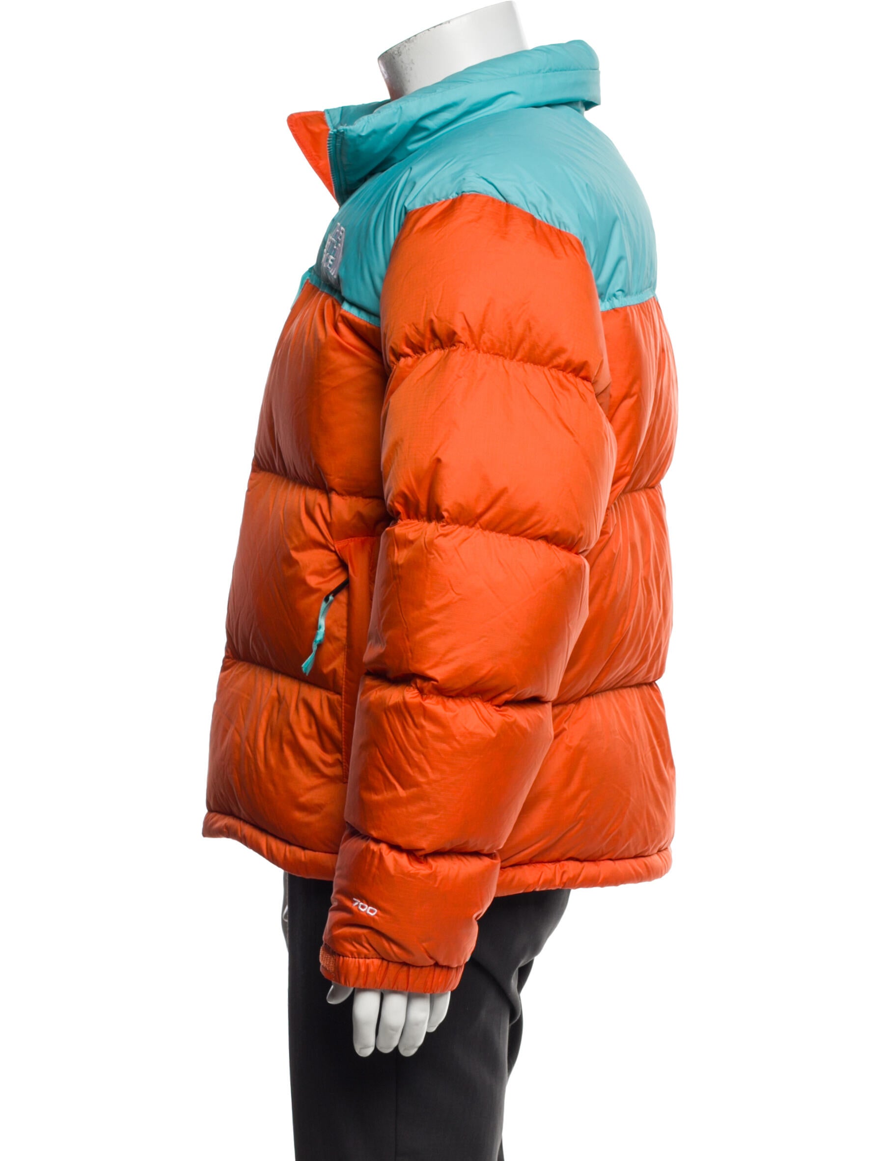 The North Face Colorblock Pattern Puffer Coat