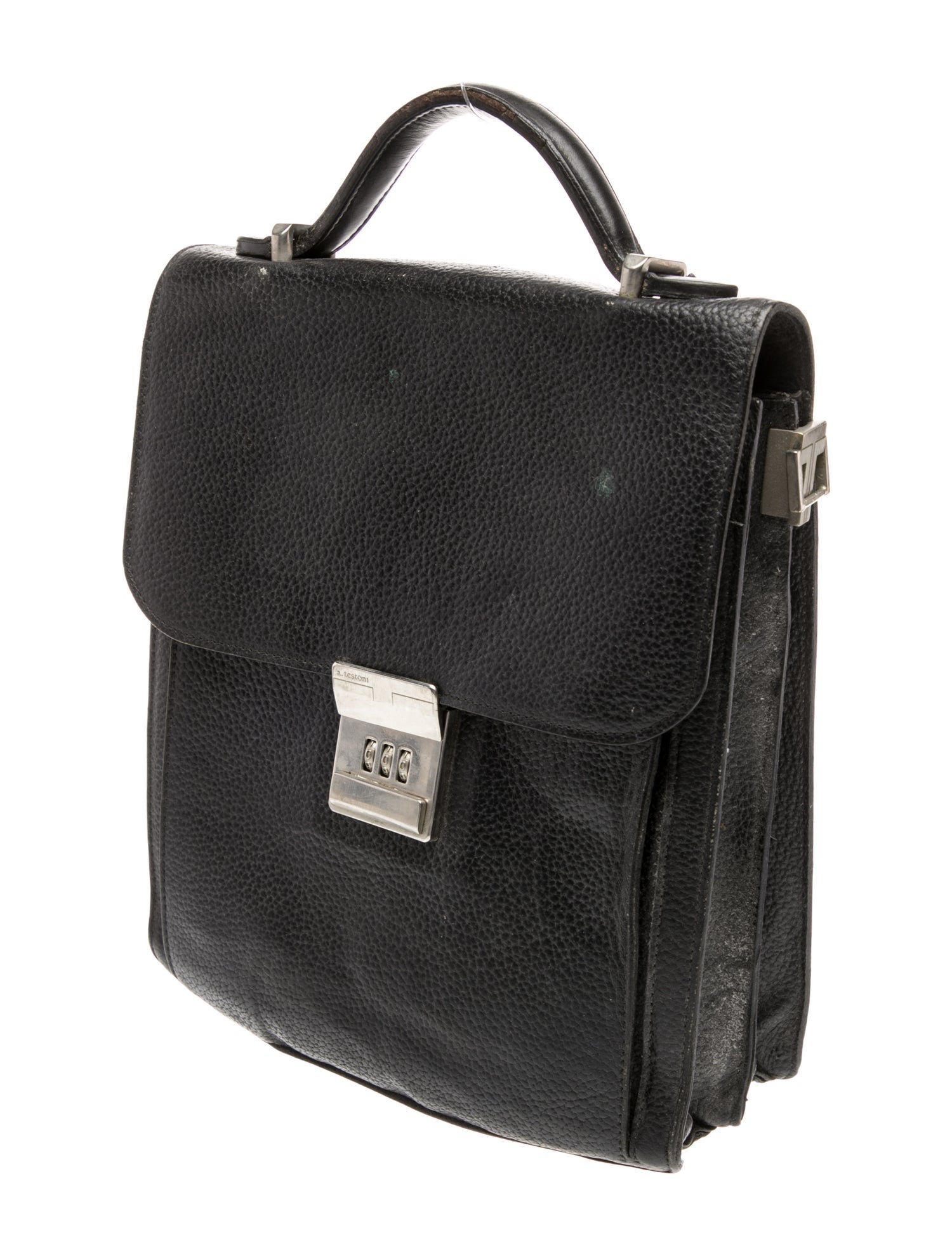 a.testoni Leather Crossbody Bag Vintage
