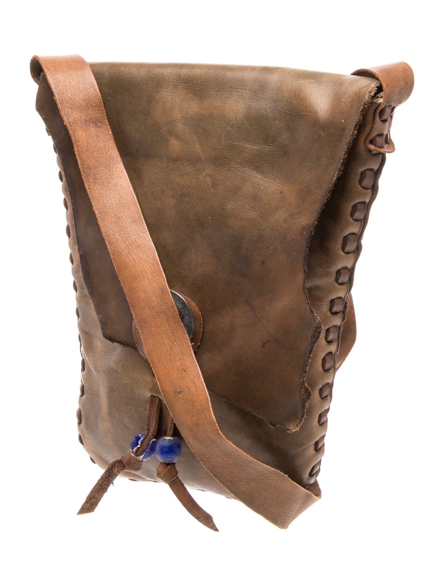 Vintage - Unbranded Leather Messenger Bag Vintage