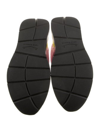 Voile Blanche Canvas Colorblock Pattern Chunky Sneakers