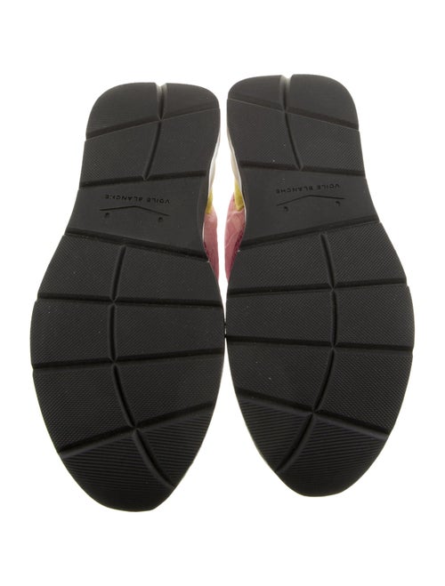 Voile Blanche Canvas Colorblock Pattern Chunky Sneakers