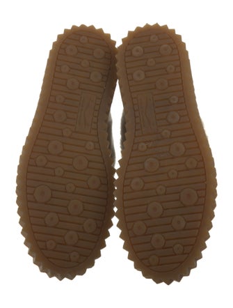 Voile Blanche Leather Faux Fur Trim Hiking Boots