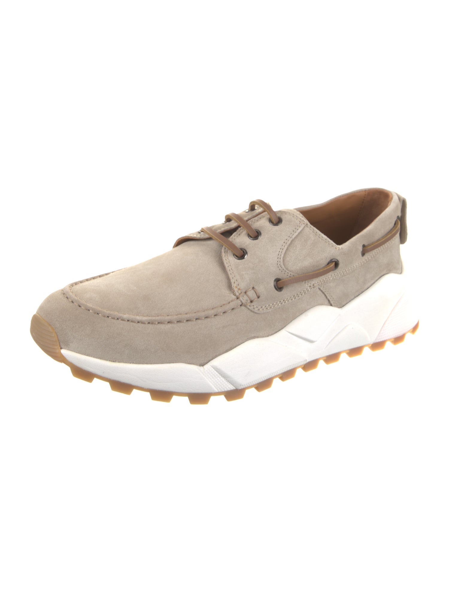 Voile Blanche Suede Athletic Sneakers