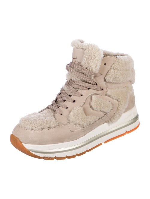 Voile Blanche Leather Wedge Sneakers