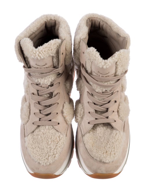 Voile Blanche Leather Wedge Sneakers