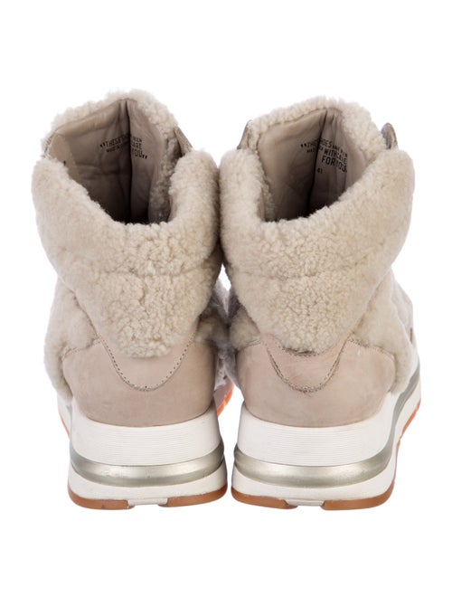 Voile Blanche Leather Wedge Sneakers