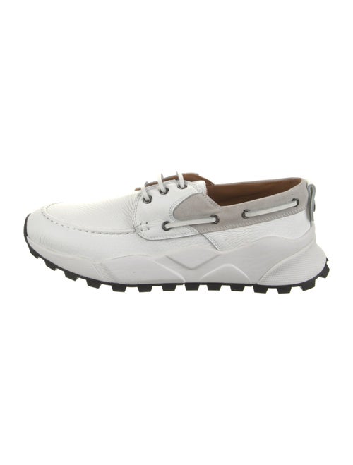 Voile Blanche Leather Colorblock Pattern Athletic Sneakers