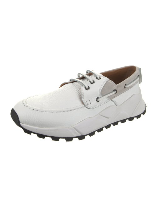 Voile Blanche Leather Colorblock Pattern Athletic Sneakers