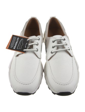 Voile Blanche Leather Colorblock Pattern Athletic Sneakers