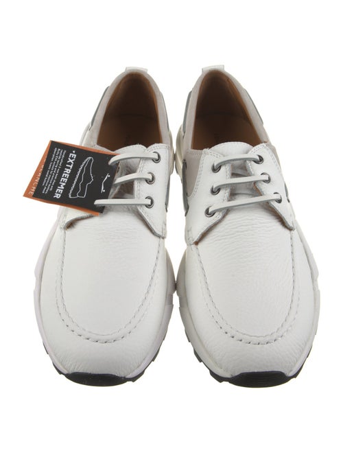 Voile Blanche Leather Colorblock Pattern Athletic Sneakers