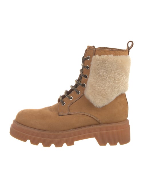 Voile Blanche Suede Combat Boots