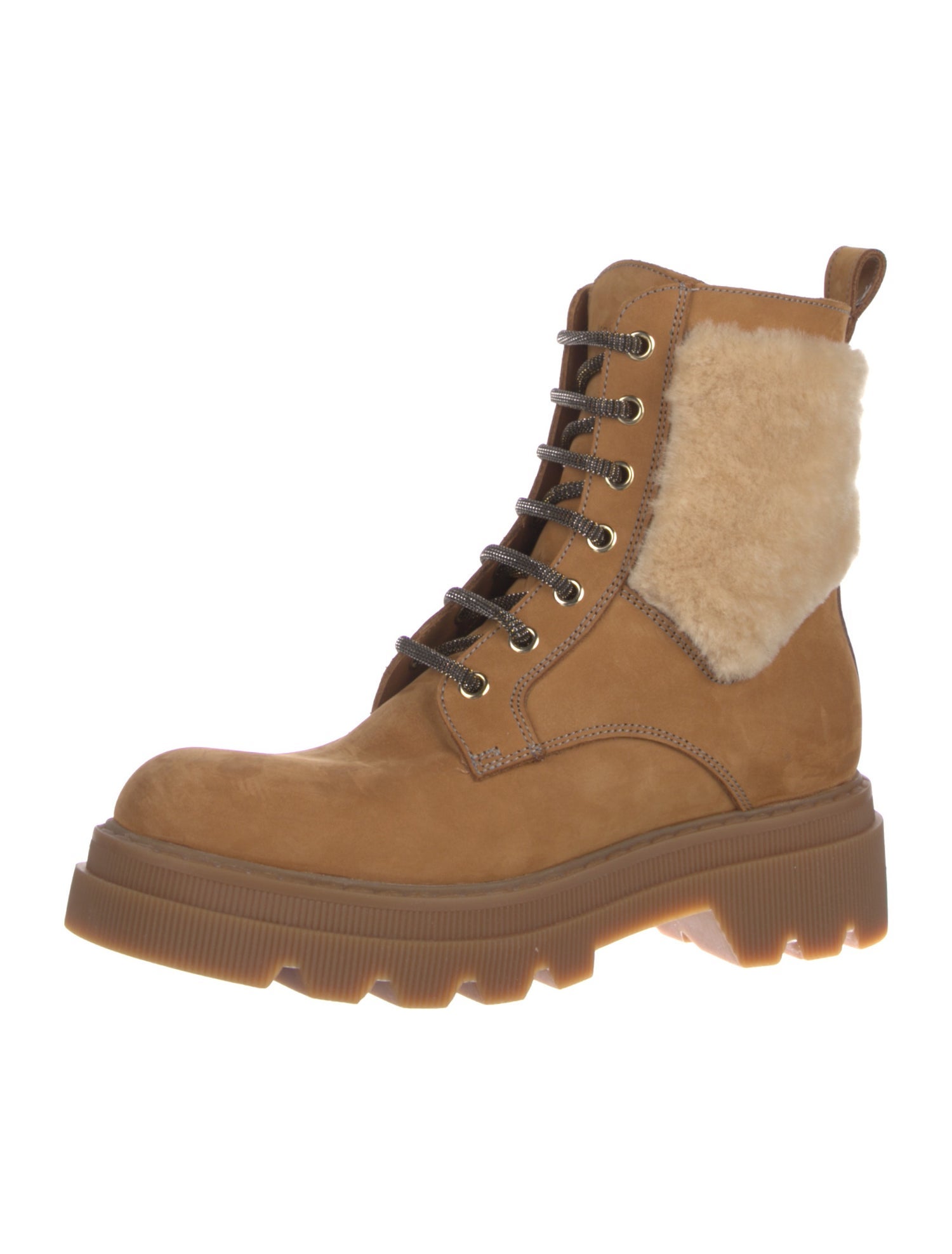 Voile Blanche Suede Combat Boots