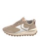 Voile Blanche Suede Colorblock Pattern Athletic Sneakers