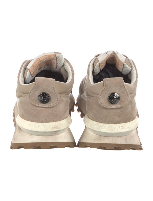 Voile Blanche Suede Colorblock Pattern Athletic Sneakers