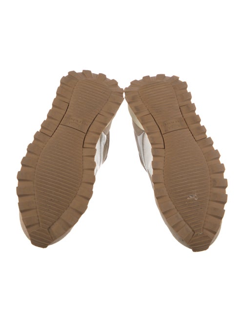 Voile Blanche Suede Colorblock Pattern Athletic Sneakers