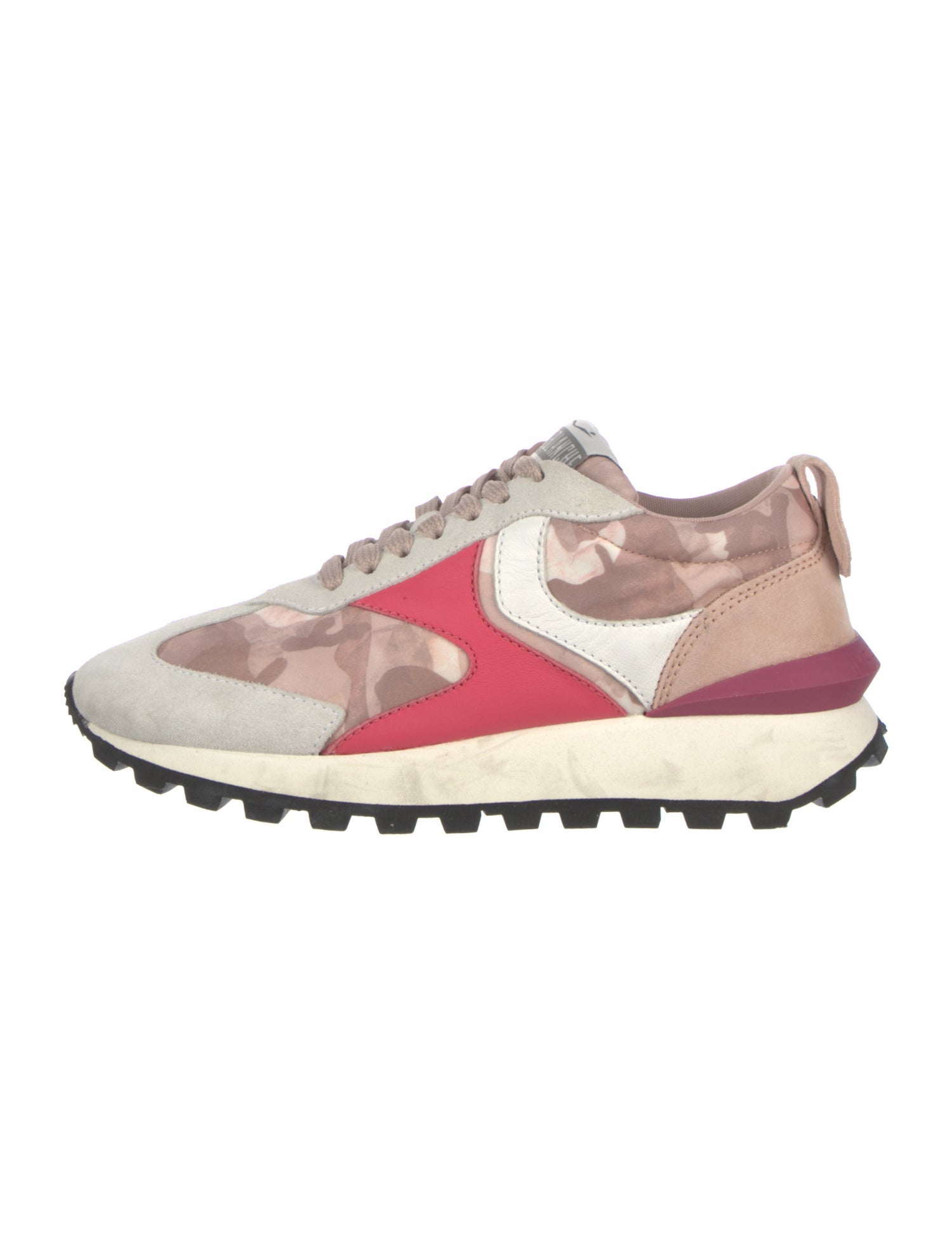 Voile Blanche Satin Printed Sneakers