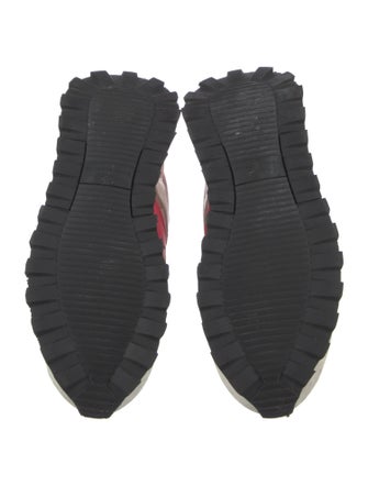 Voile Blanche Satin Printed Sneakers