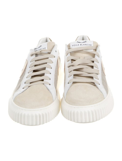 Voile Blanche Suede Colorblock Pattern Sneakers