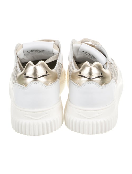 Voile Blanche Suede Colorblock Pattern Sneakers