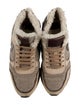 Voile Blanche Printed Fur Trim Sneakers