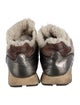 Voile Blanche Printed Fur Trim Sneakers