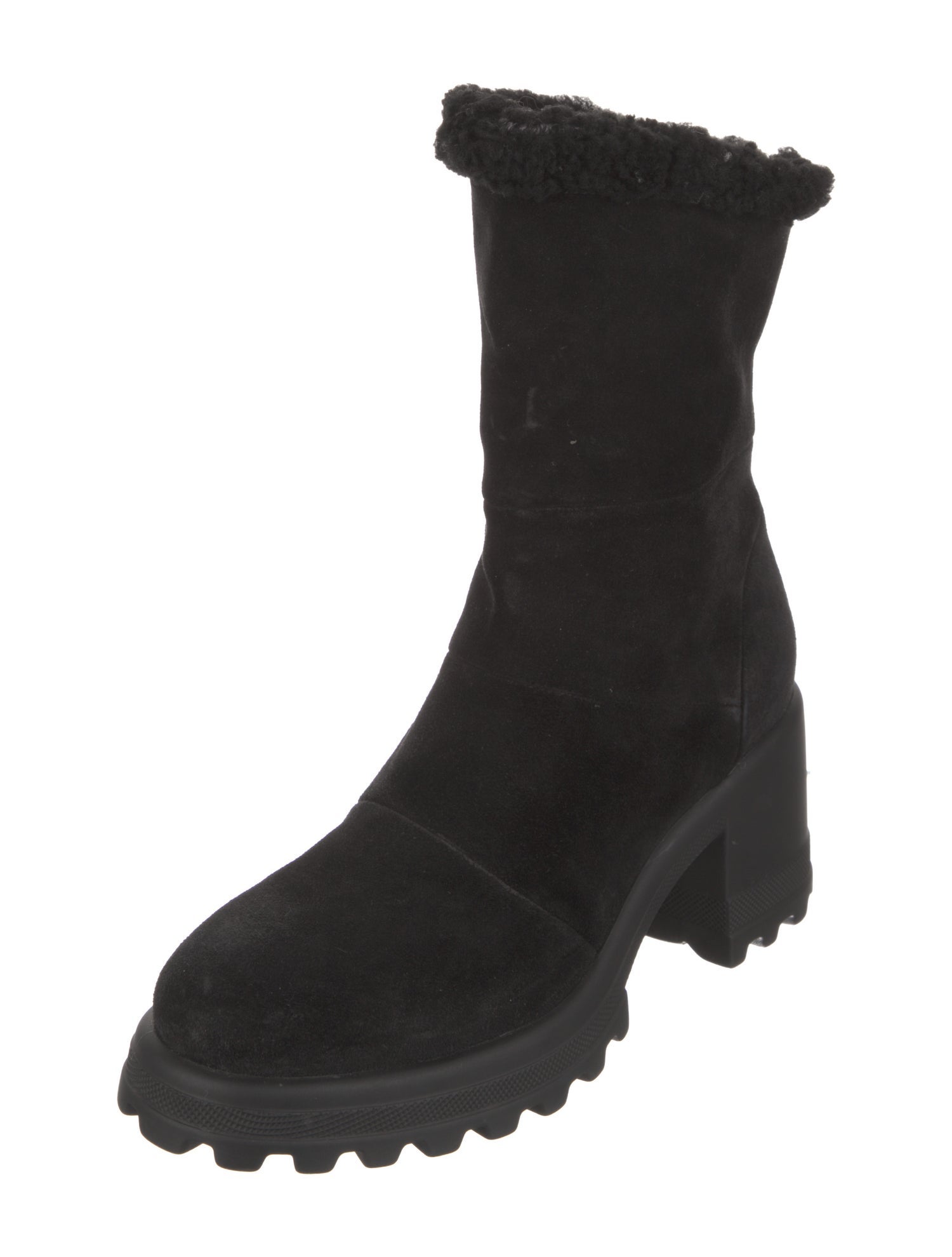 Voile Blanche Suede Combat Boots