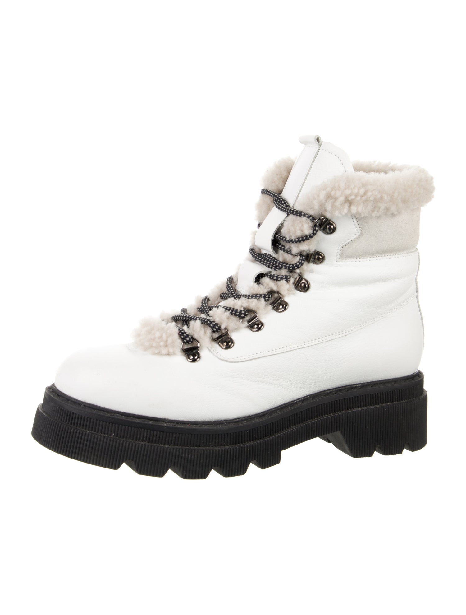 Voile Blanche Leather Combat Boots