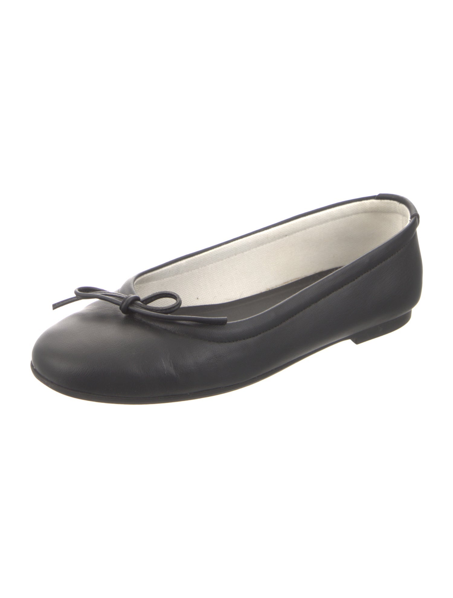 von Holzhausen Leather Bow Accents Ballet Flats