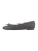 von Holzhausen Leather Bow Accents Ballet Flats