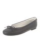 von Holzhausen Leather Bow Accents Ballet Flats