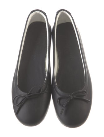 von Holzhausen Leather Bow Accents Ballet Flats