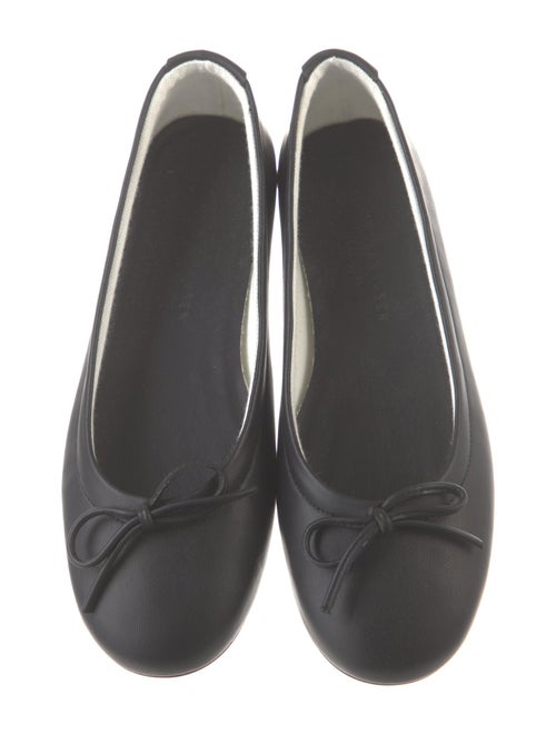 von Holzhausen Leather Bow Accents Ballet Flats