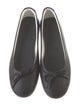 von Holzhausen Leather Bow Accents Ballet Flats