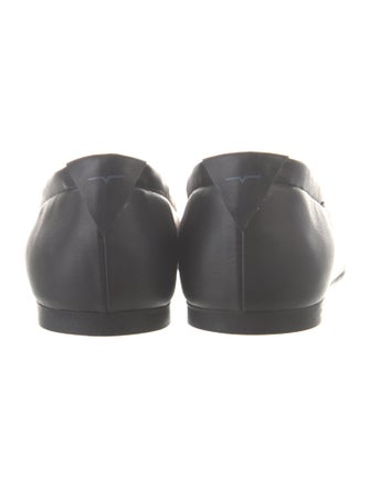 von Holzhausen Leather Bow Accents Ballet Flats