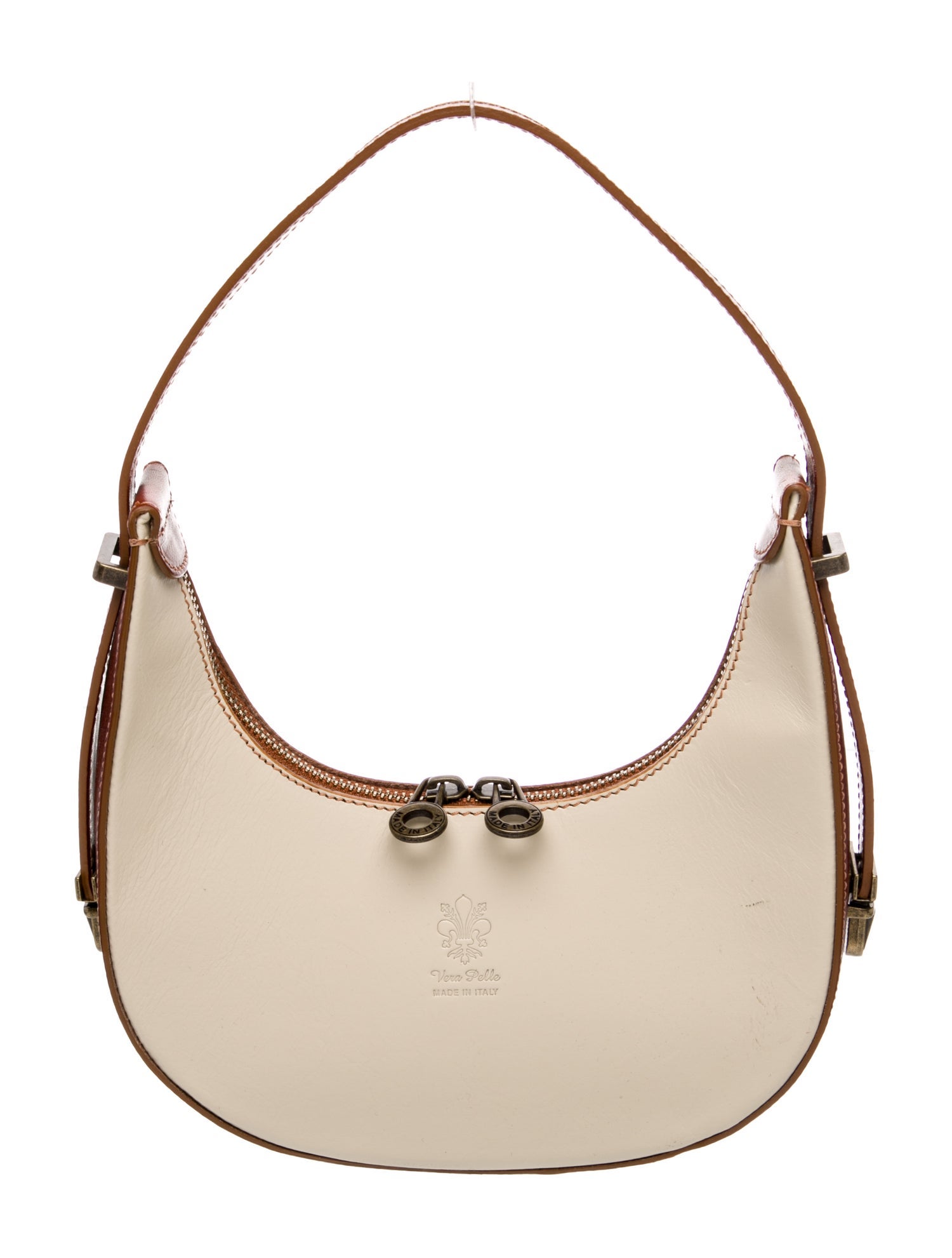 Vera Pelle Leather Top Handle Bag