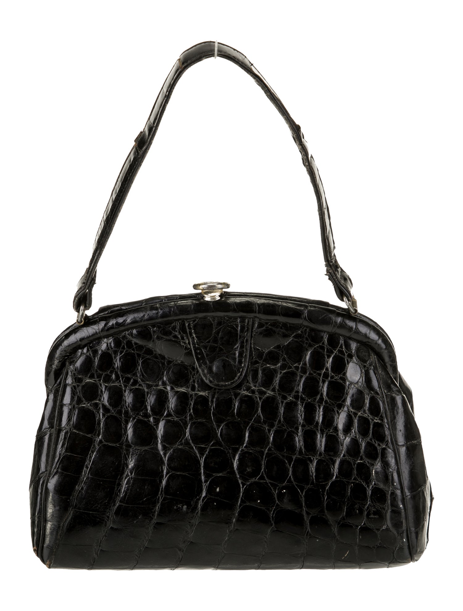 Vassar Crocodile Top Handle Bag