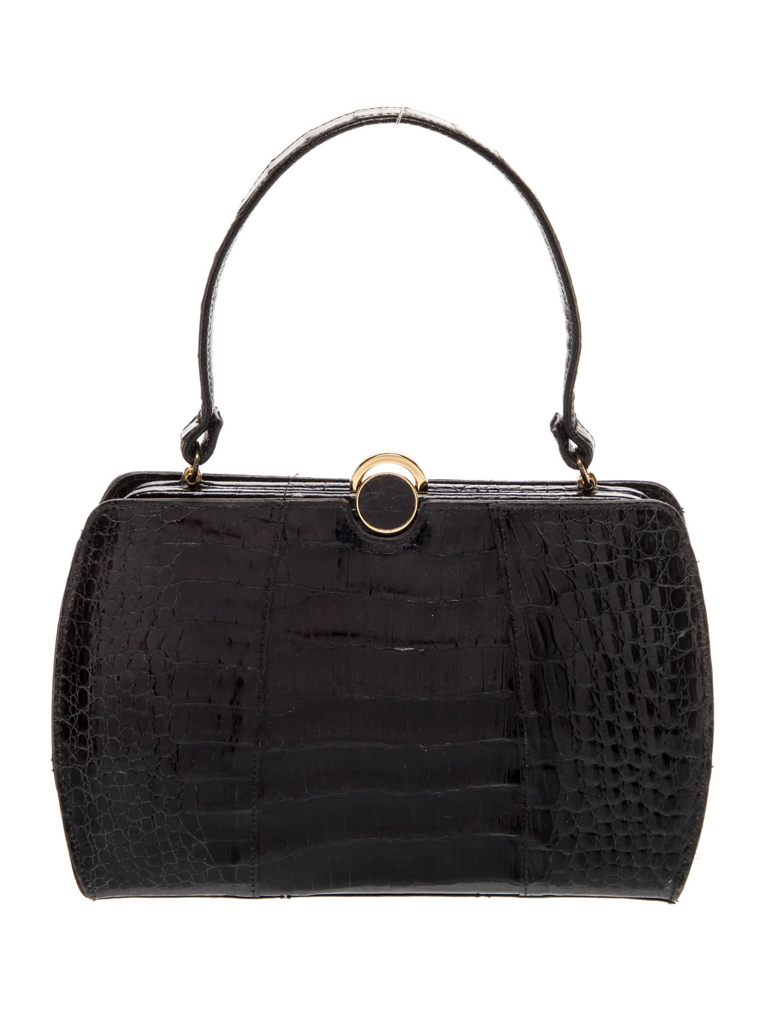 Vassar Alligator Top Handle Bag Vintage