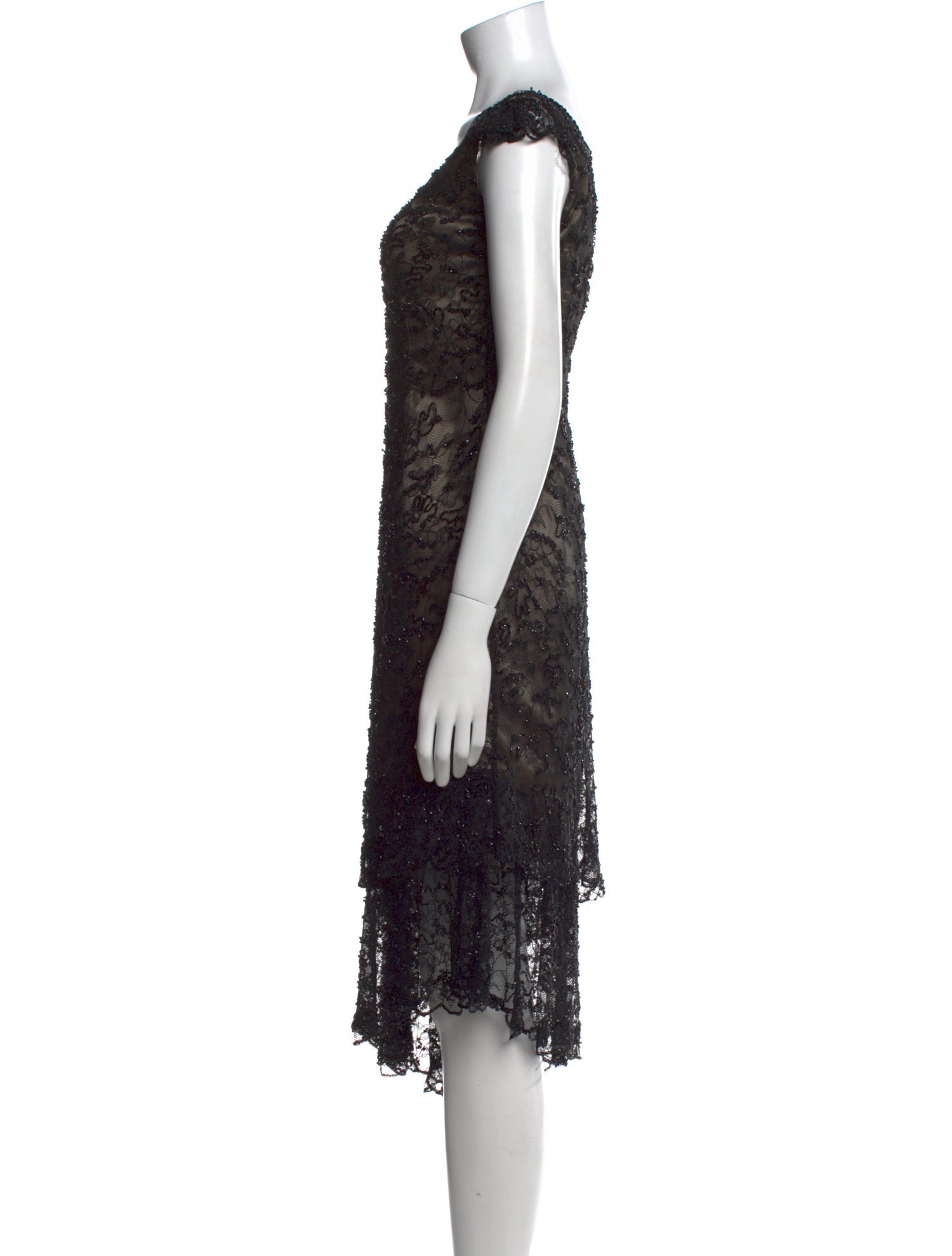 Victoria Royal Ltd Lace Pattern Midi Length Dress