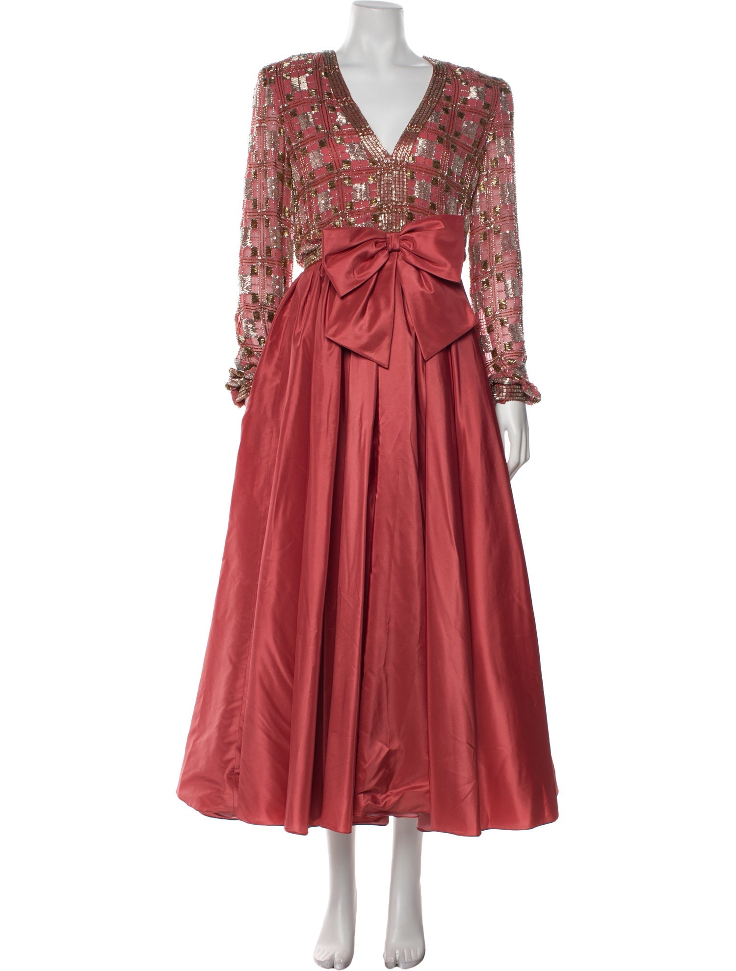 Victoria Royal Ltd V-Neck Long Dress