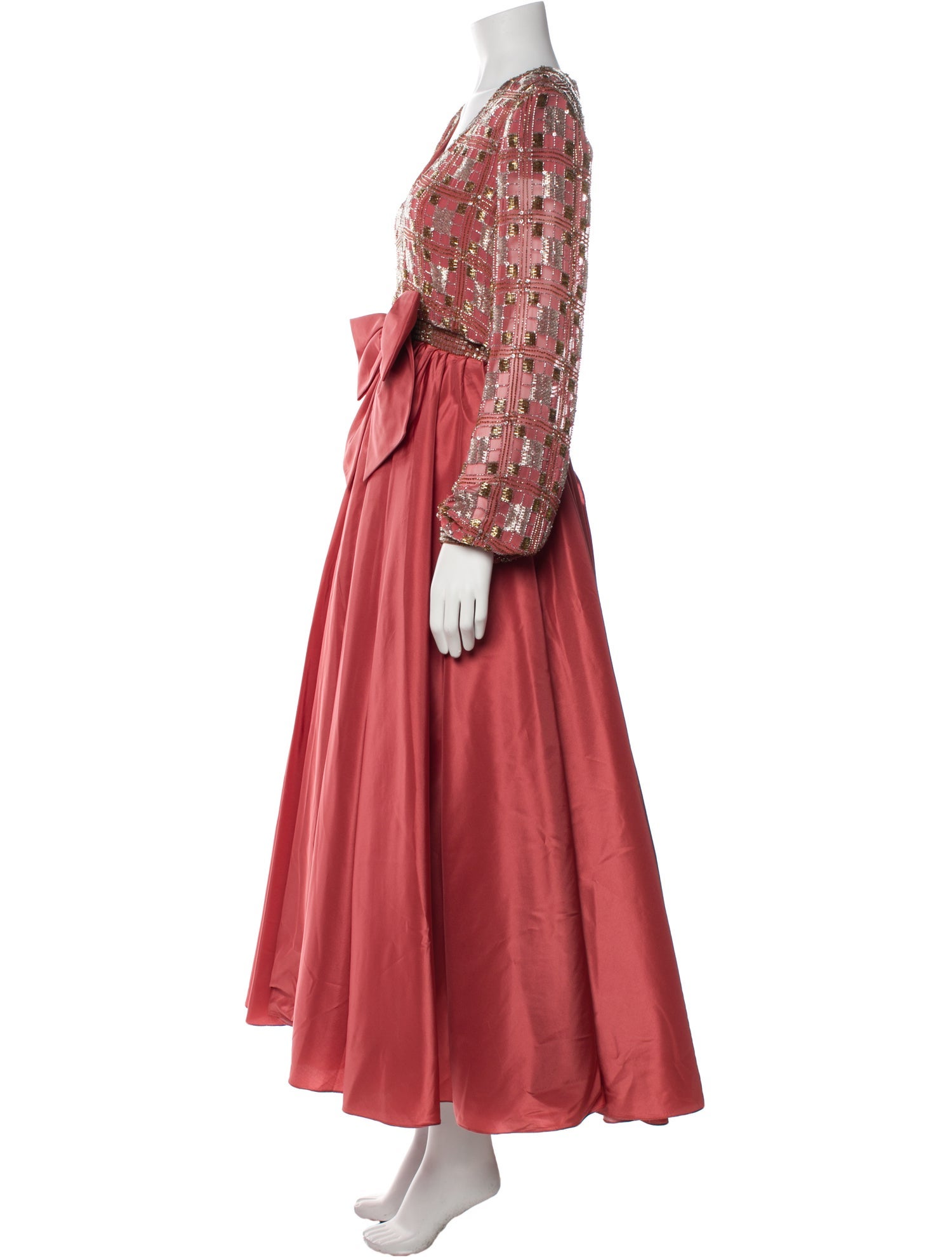 Victoria Royal Ltd V-Neck Long Dress
