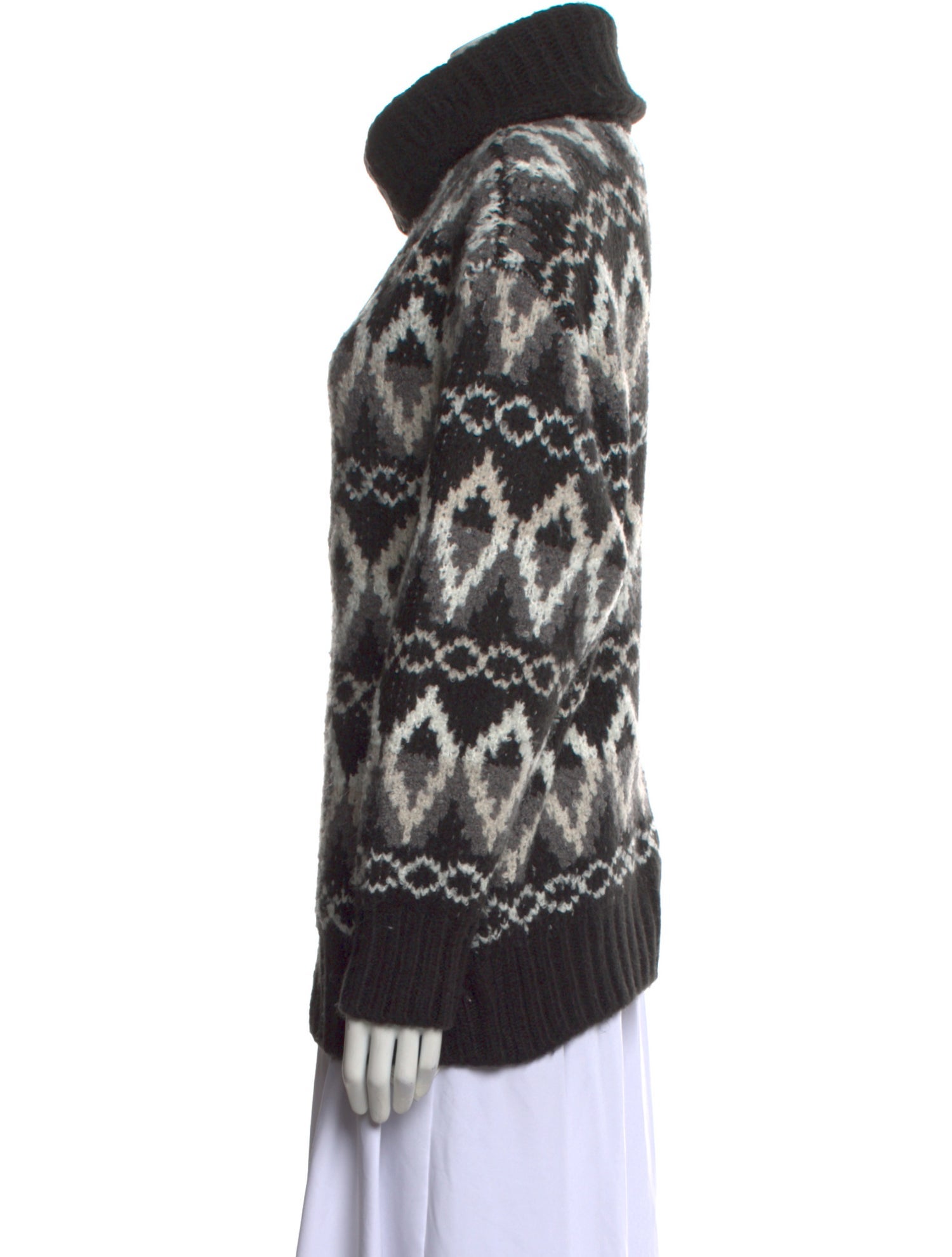 Varley Printed Cowl Neck Sweater