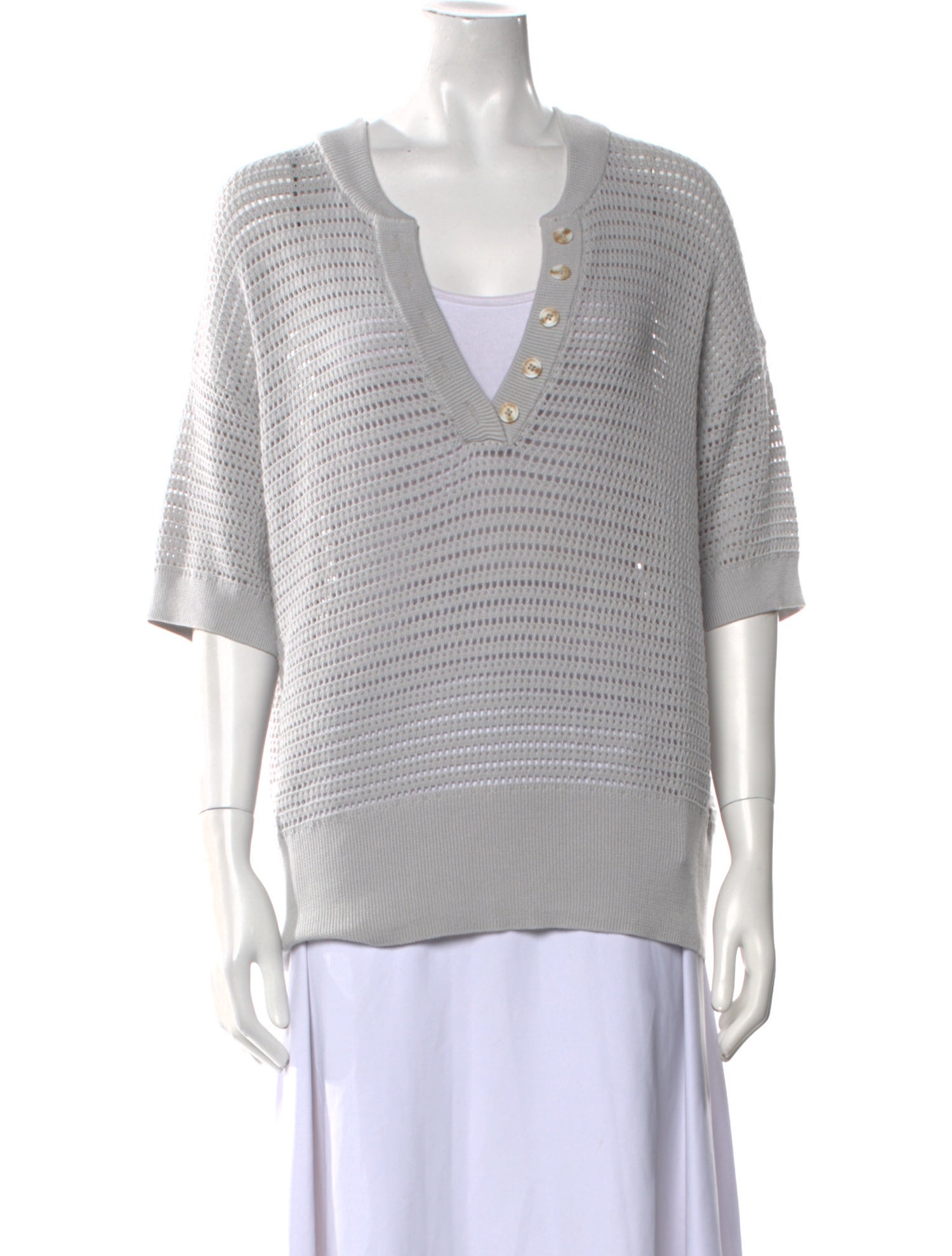 Varley V-Neck Three-Quarter Sleeve Top w/ Tags