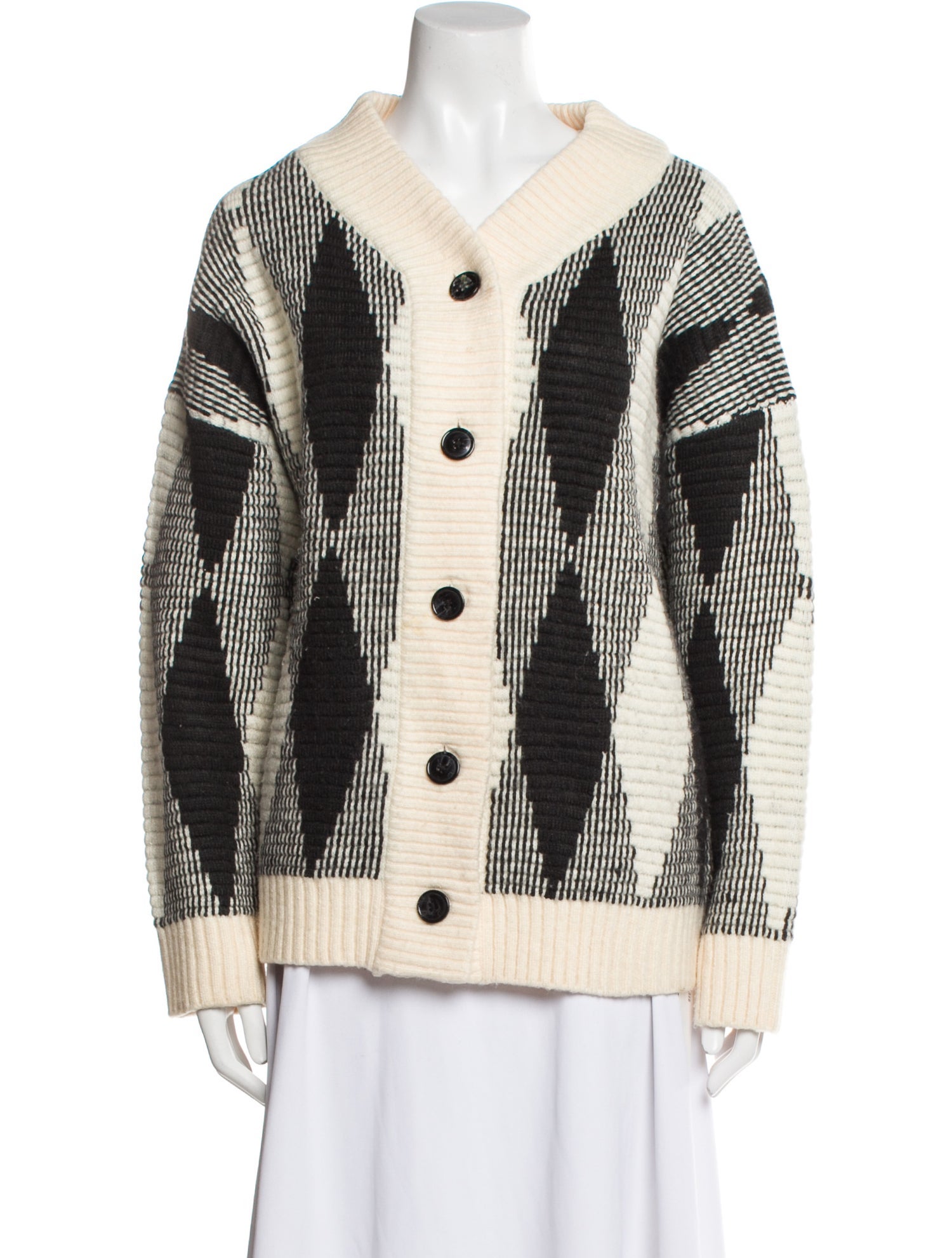 Varley Printed V-Neck Sweater